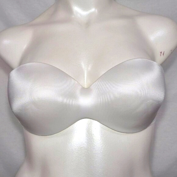 40C Maidenform DM9472 9472 Full‎ Coverage Strapless UW Bra White NWT - Picture 1 of 7